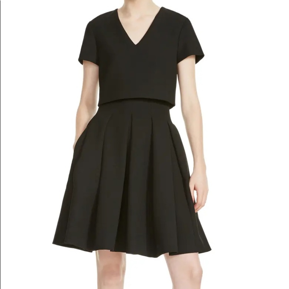 Rozane Bodice Overlay A-line Dress Popover b2a